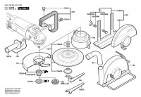 Bosch 0 601 753 873 Gws 23-180 J Angle Grinder 230 V / Eu Spare Parts